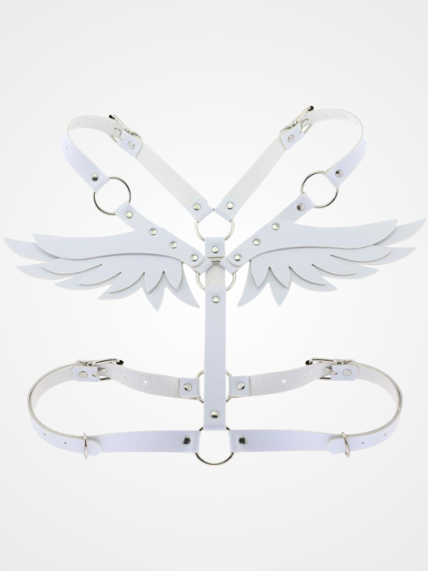 Women's Leather Angel Wing Shoulder Strap Harness Belt_ovniki