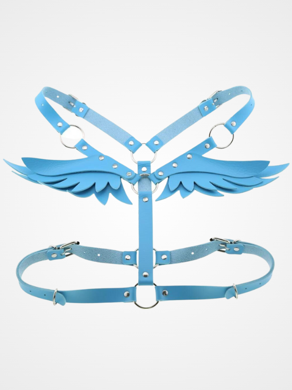 Women's Leather Angel Wing Shoulder Strap Harness Belt_ovniki