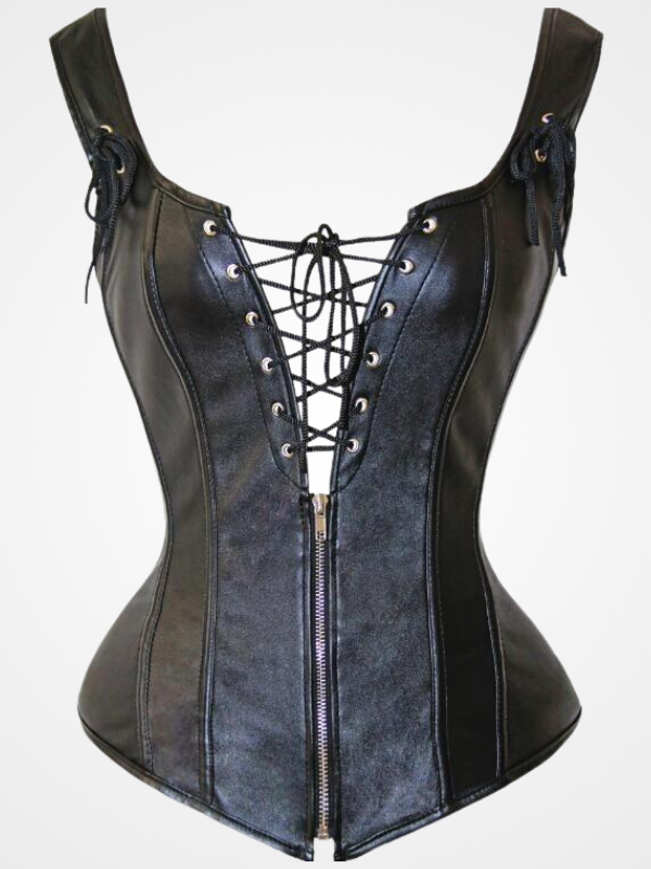Women's Leather Bustier Party Gothic Corselet - ovniki