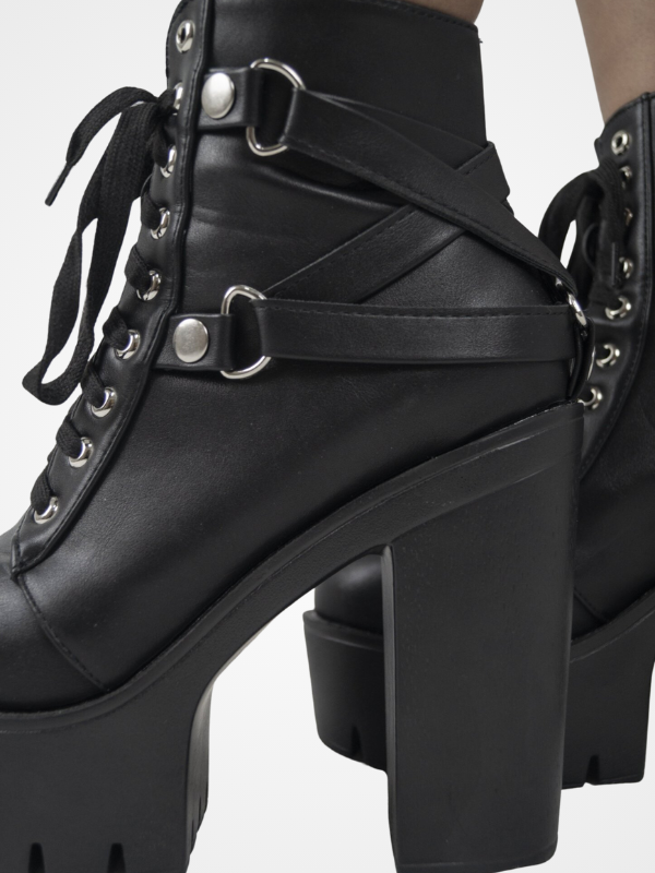 Women's Gothic Slope Heel High Heel Boots - ovniki