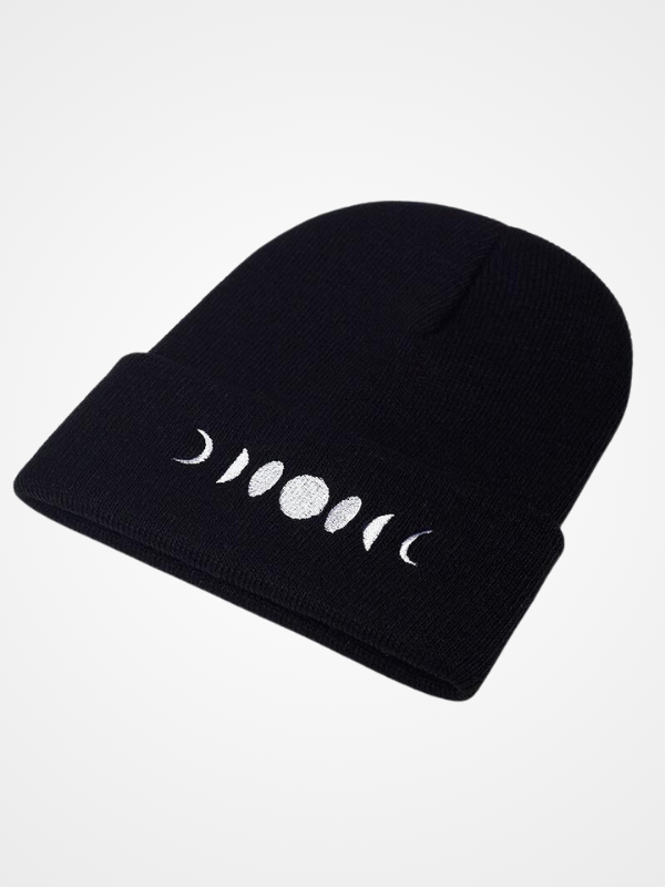 Women's Winter Lunar Eclipse Knitted Warm Beanie_ovniki