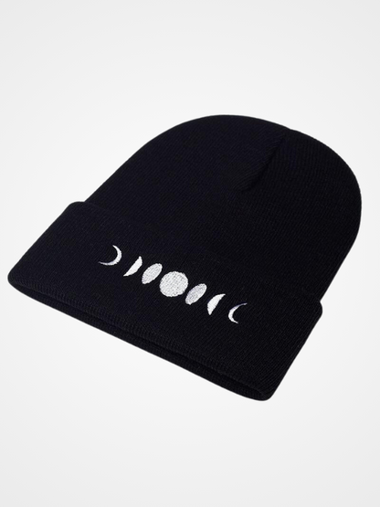 Women's Winter Lunar Eclipse Knitted Warm Beanie_ovniki