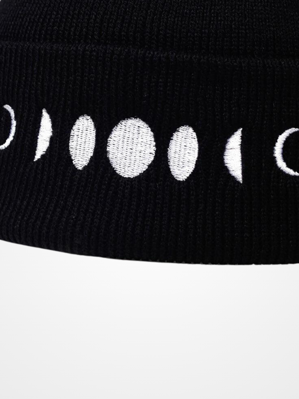 Women's Winter Lunar Eclipse Knitted Warm Beanie_ovniki