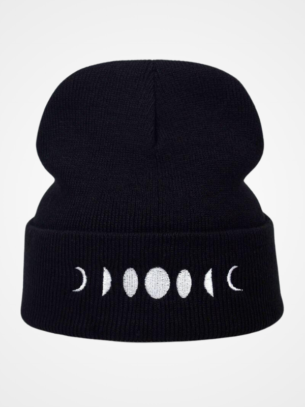 Women's Winter Lunar Eclipse Knitted Warm Beanie_ovniki