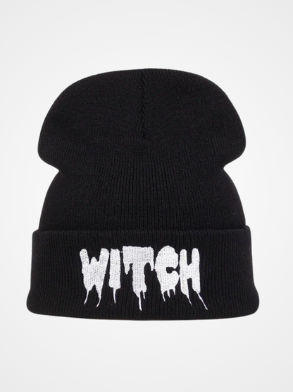 Women's Winter Witch Embroider Warm Beanie_ovniki