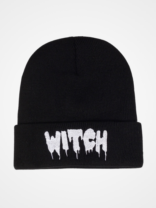 Women's Winter Witch Embroider Warm Beanie_ovniki