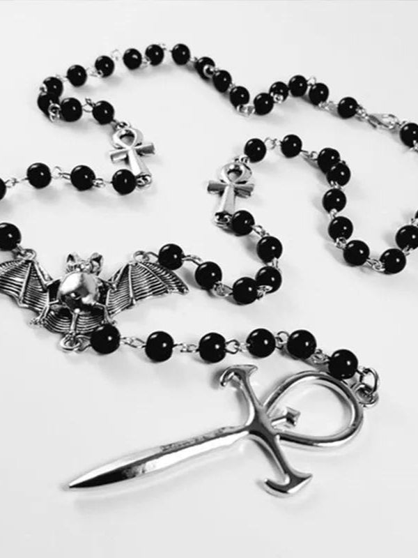 Cross Bat Necklace