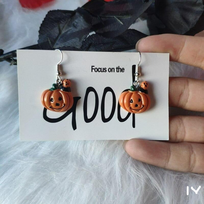 Earrings Happy Pumpkin - Ovniki