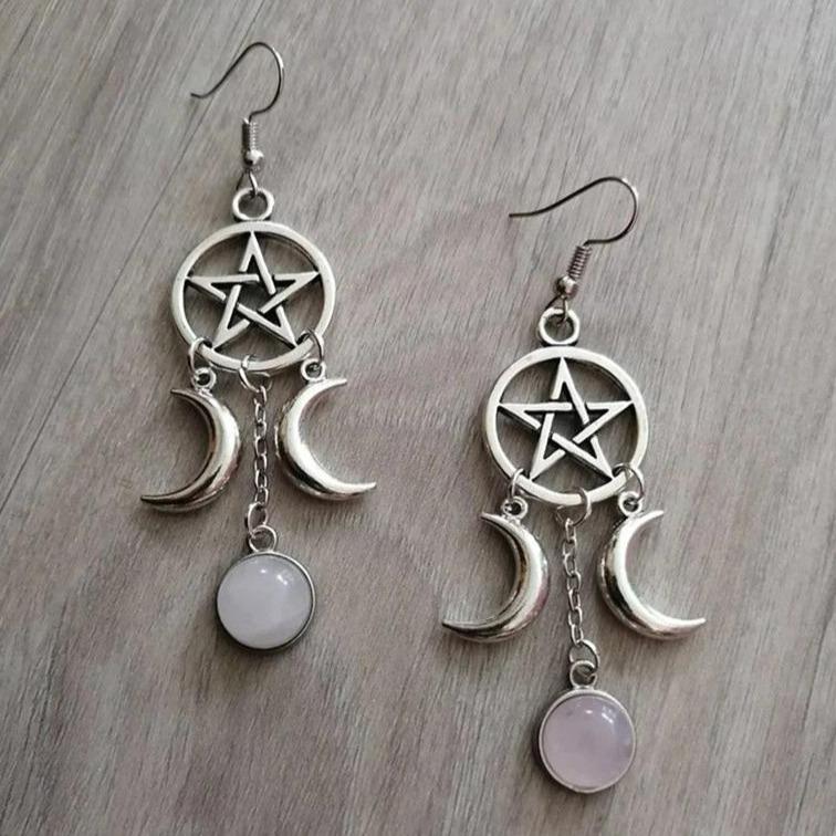 Earrings White Korra - Ovniki