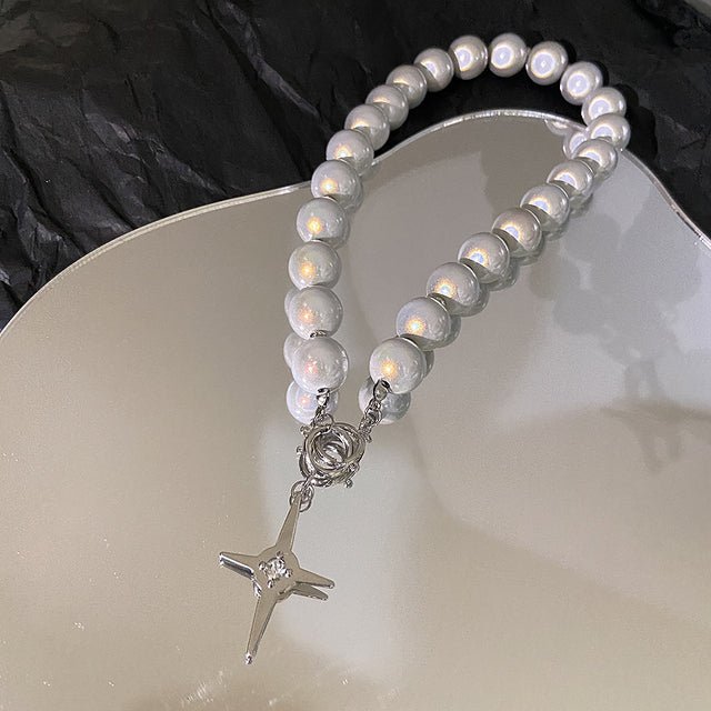 Luminous Beads Pearl Choker - Ovniki