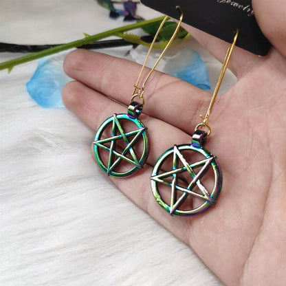 Earrings Iridescent Star