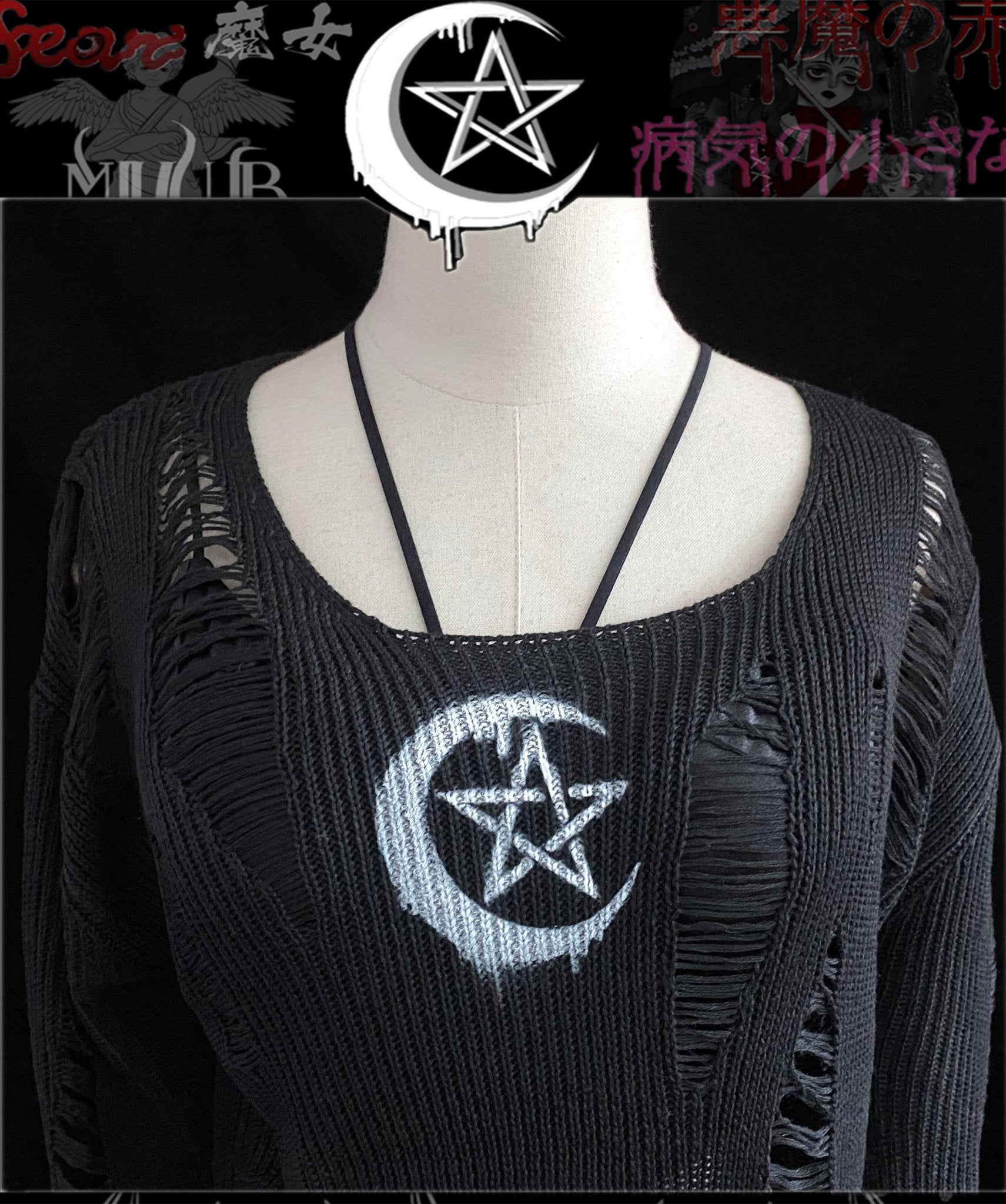 Sweater Black Wicca - Ovniki